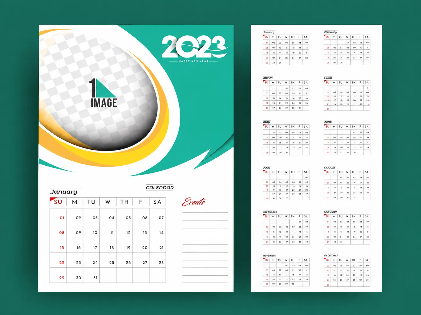 Calendar design sample