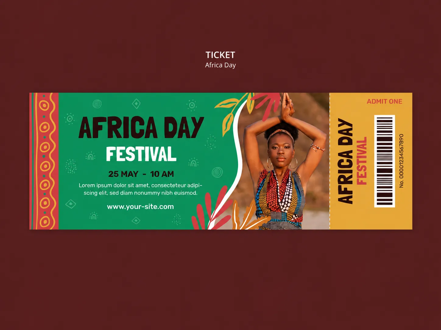Ticket design sample