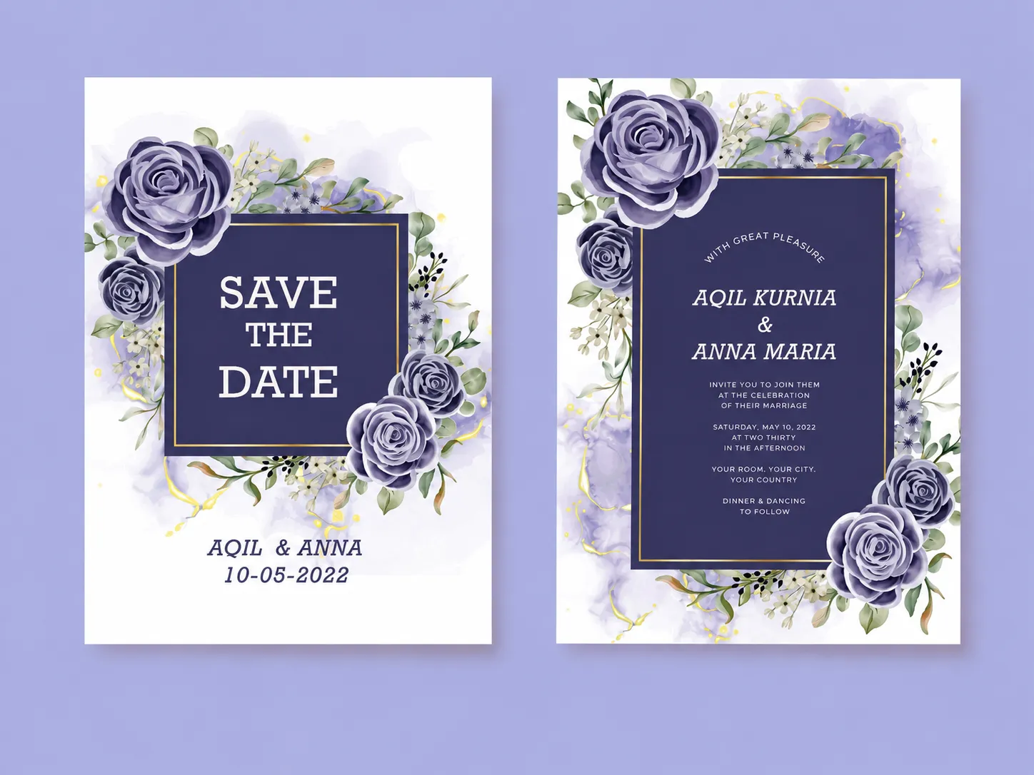 Wedding invitation sample